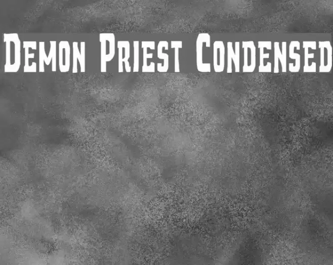 Demon Priest Condensed Font examples