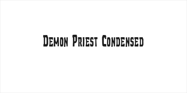 Demon Priest Condensed Logo