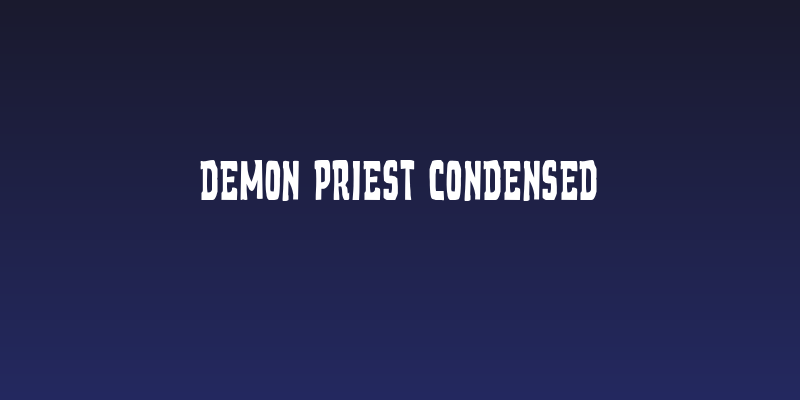 Demon Priest Condensed Social Header