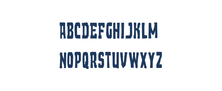 Demon Priest Condensed Lowercase