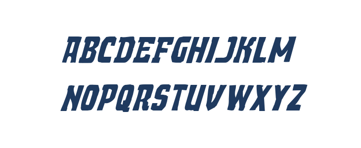 Demon Priest Expanded Italic Lowercase