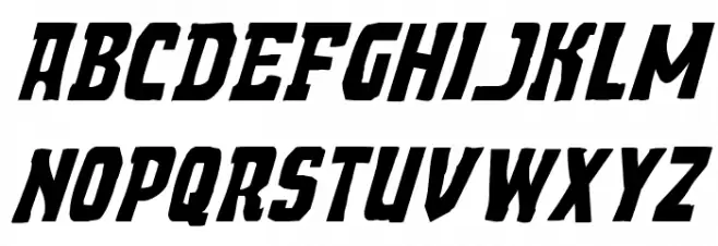 Demon Priest Expanded Italic Fonte MINÚSCULAS