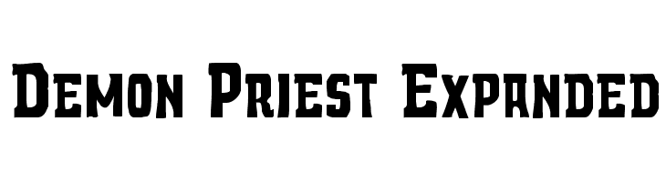 Demon Priest Expanded Font
