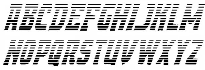 Demon Priest Gradient Italic Polices MAJUSCULES