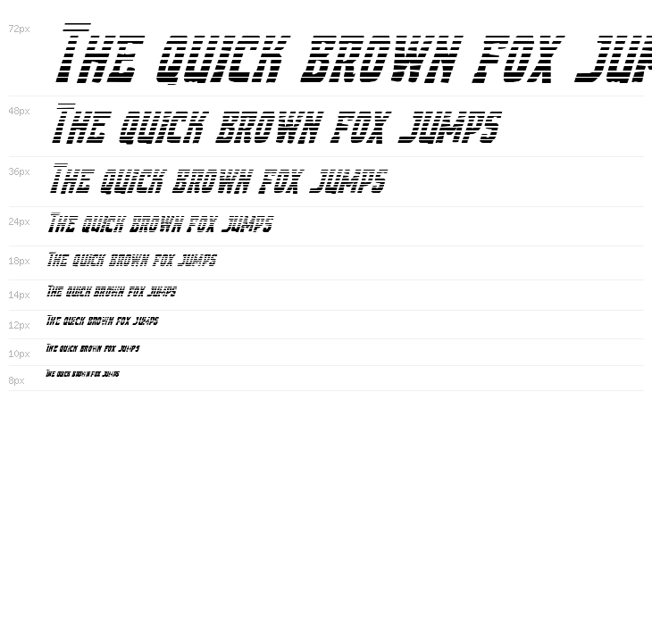 Demon Priest Gradient Italic Waterfall