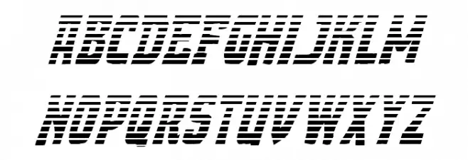 Demon Priest Gradient Italic Шрифта строчной