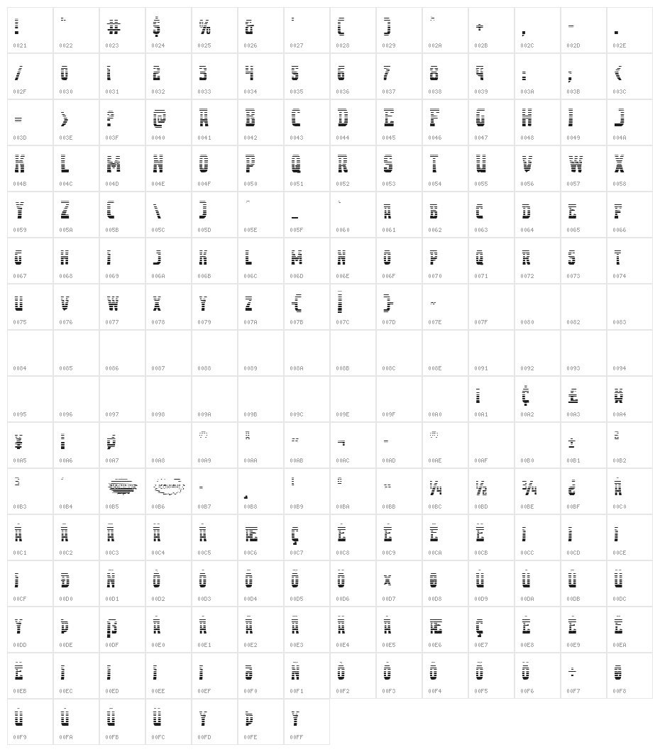 Demon Priest Gradient Regular Character Map