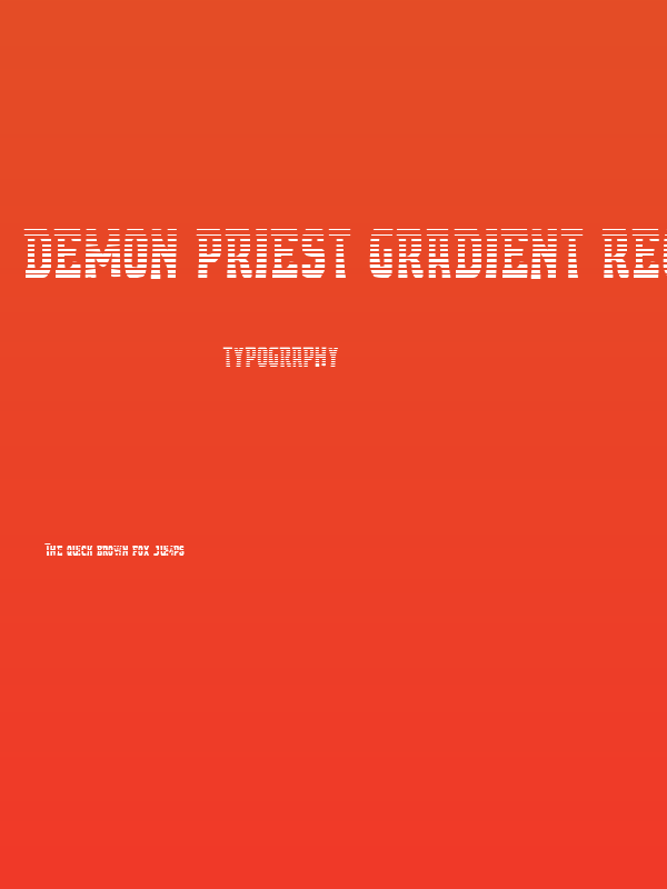 Demon Priest Gradient Regular Poster