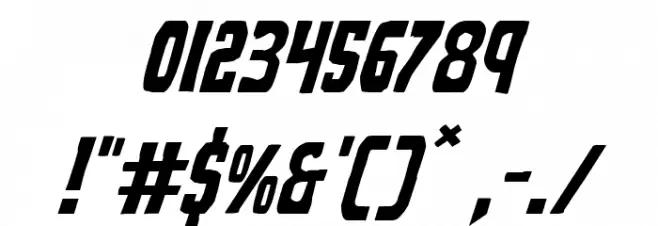 Demon Priest Italic Font OTHER CHARS