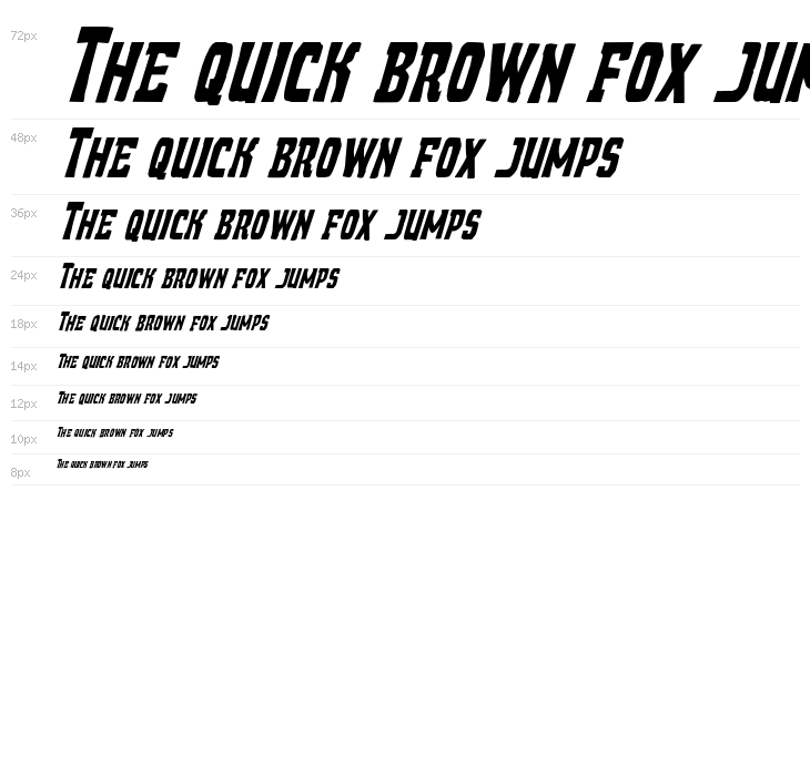 Demon Priest Italic Waterfall