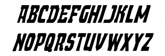 Demon Priest Italic फ़ॉन्ट लोअरकेस