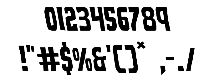 Demon Priest Leftalic Font OTHER CHARS