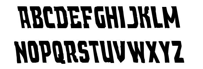 Demon Priest Leftalic Font LOWERCASE
