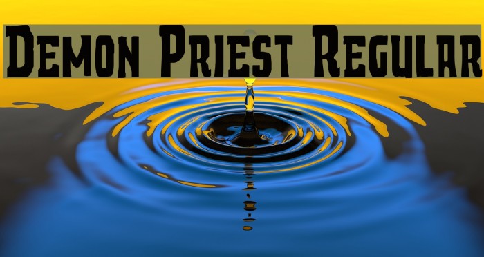 Demon Priest Regular Font examples