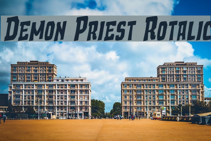 Demon Priest Rotalic Font examples