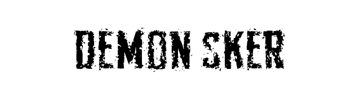 Demon Sker  フリーフォントのダウンロード