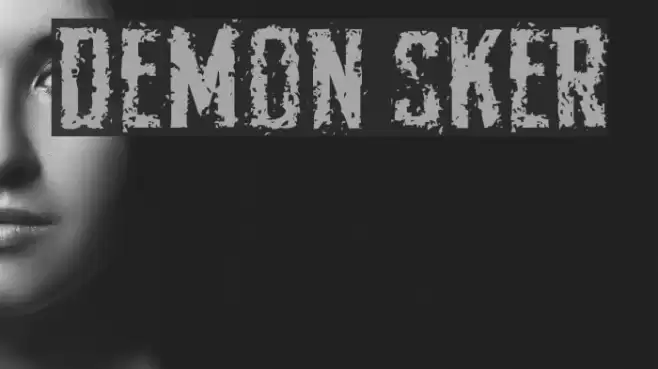 Demon Sker Font examples