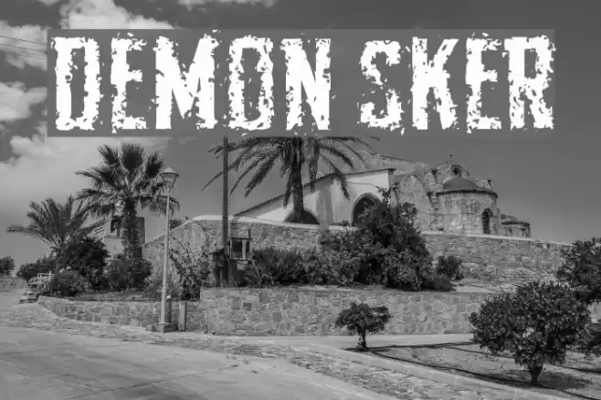Demon Sker Font examples