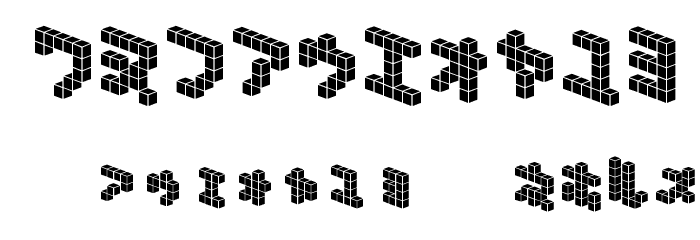 DemonCubicBlock NKP Tile Font OTHER CHARS