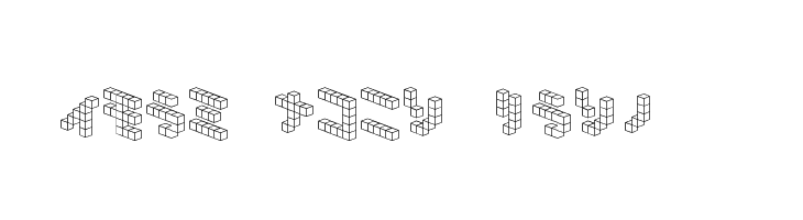 DemonCubicBlock NKP Font