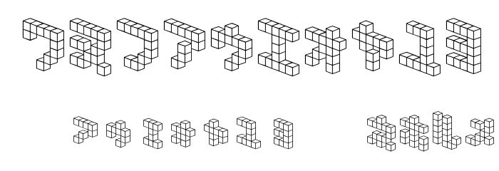 DemonCubicBlock NKP Font OTHER CHARS