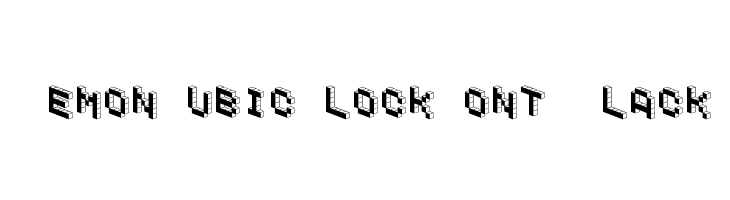 DemonCubicBlockFont Black  Descarca Fonturi Gratis