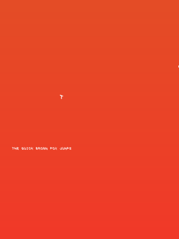 DemonCubicBlockFont Black Poster