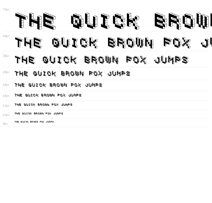 DemonCubicBlockFont Black Waterfall