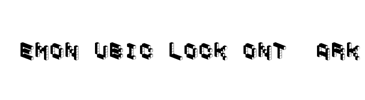 DemonCubicBlockFont Dark  Frei Schriftart Herunterladen