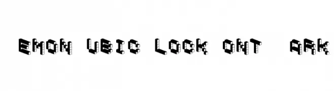 DemonCubicBlockFont Dark 