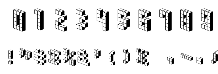 DemonCubicBlockFont Shade Font OTHER CHARS