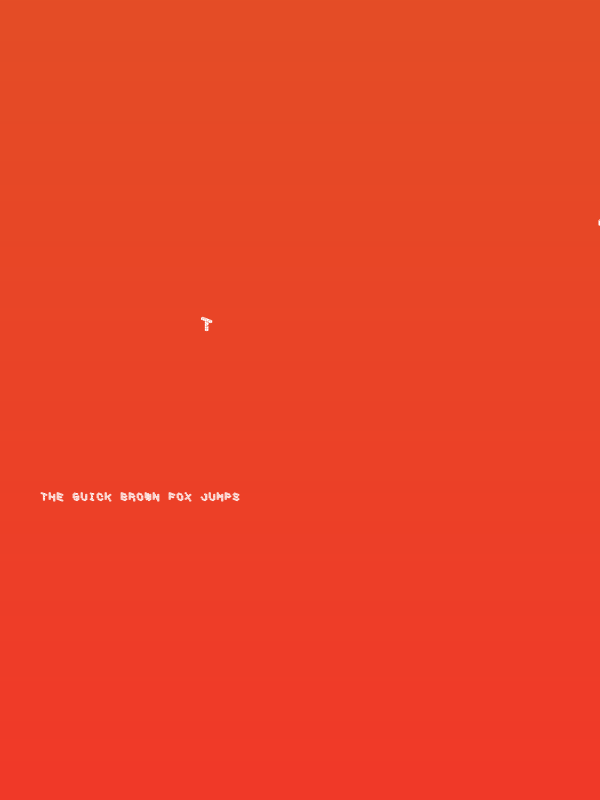 DemonCubicBlockFont Tile Poster