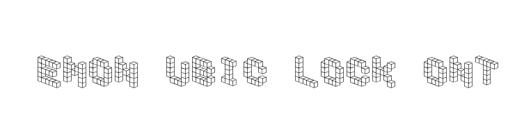 DemonCubicBlockFont  font caratteri gratis
