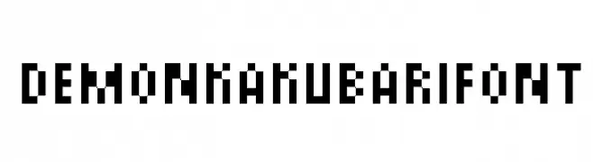DemonKakubariFont  Free Fonts Download