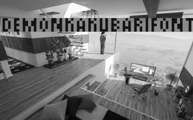 DemonKakubariFont Font examples