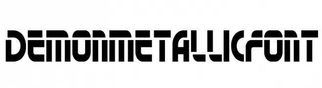 DemonMetallicFont  Free Fonts Download