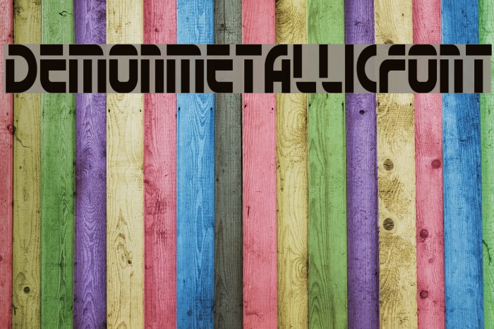 DemonMetallicFont Example 1