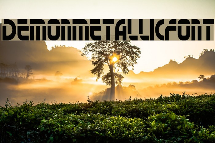 DemonMetallicFont Example 2