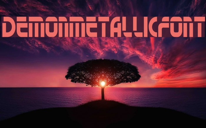DemonMetallicFont Example 3