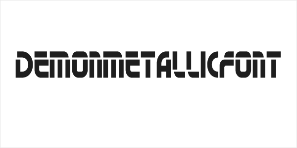 DemonMetallicFont Logo