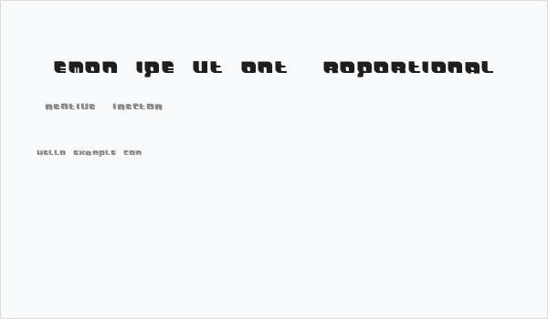 DemonWipeOutFont Proportional Business Card