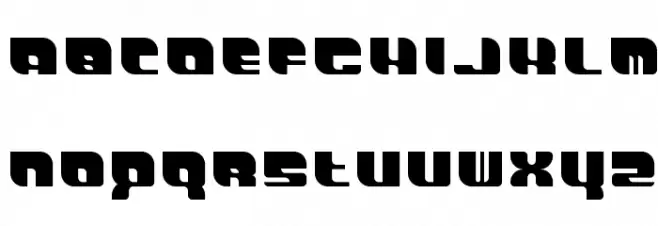 DemonWipeOutFont Proportional Font LOWERCASE