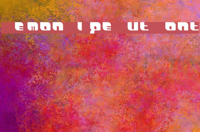 DemonWipeOutFont Example 2