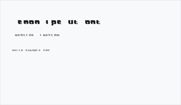 DemonWipeOutFont Business Card