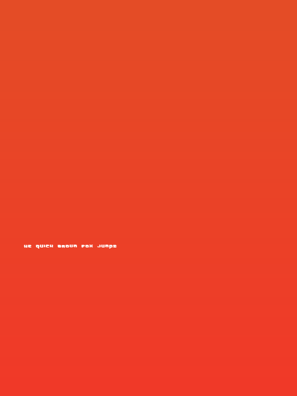 DemonWipeoutXLFontProportional Poster