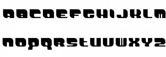 DemonWipeoutXLFontProportional Fuentes MINÚSCULAS
