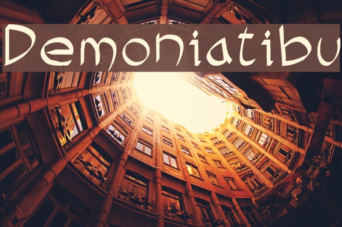 Demoniatibu Font examples