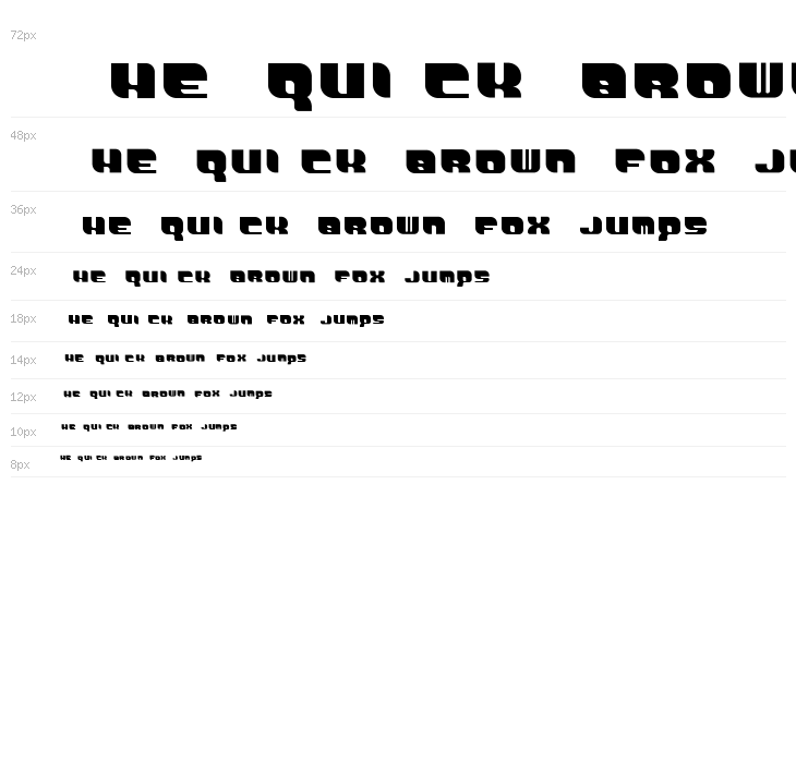 DemonicWipeoutXLFont Waterfall