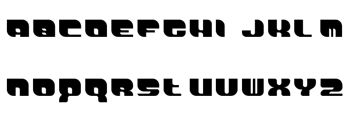 DemonicWipeoutXLFont Font LOWERCASE
