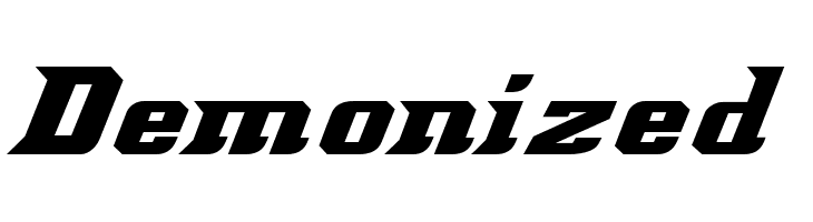 Demonized  免费字体下载